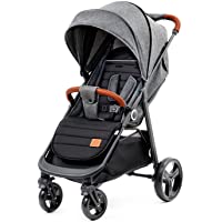 Los mejores  - Kinderkraft Silla de Paseo GRANDE- Carrito- Capota Desplegable- para Niños- Gris